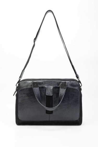  Tamer Tanca Erkek Hakiki Deri Siyah Evrak Çantası