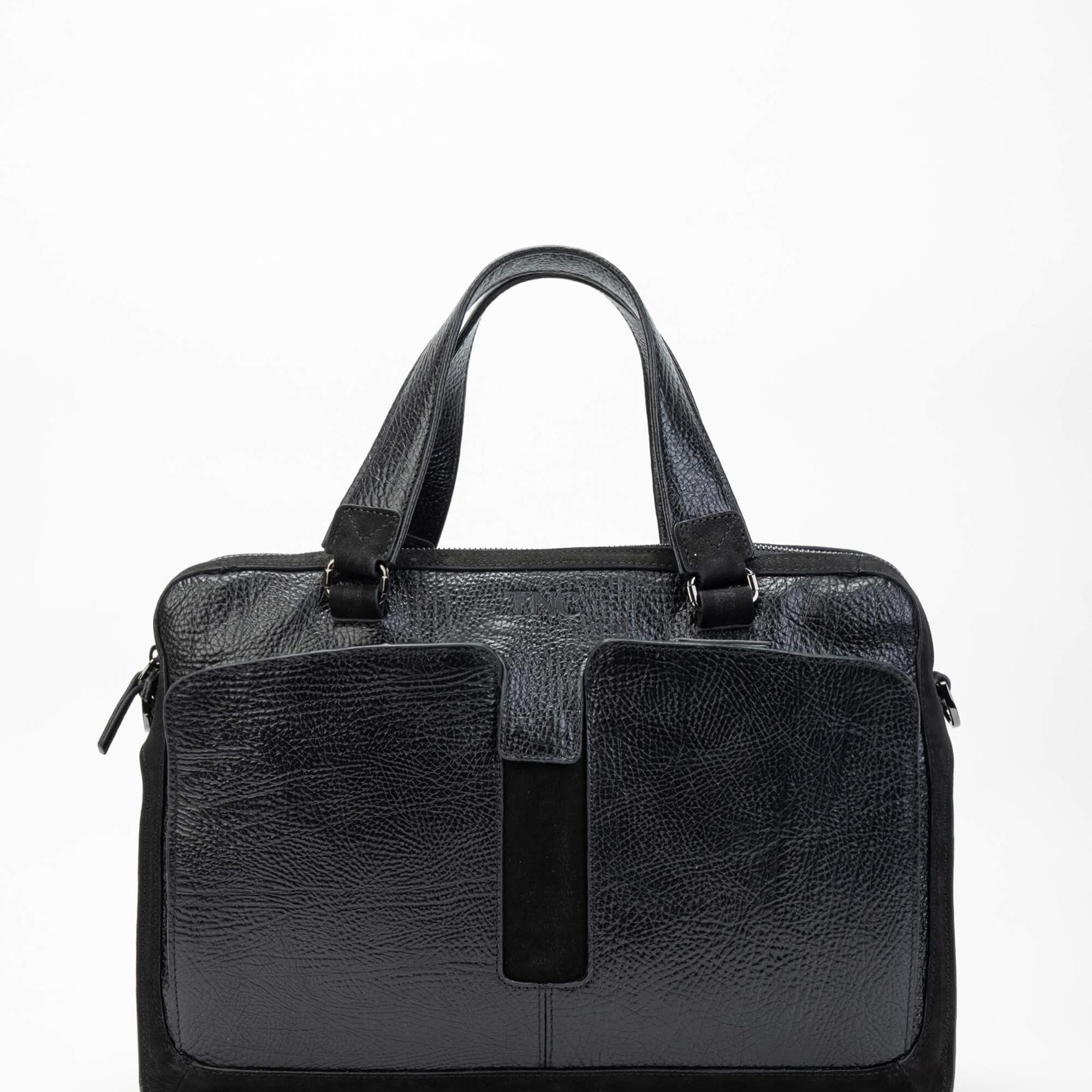 Tamer Tanca Erkek Hakiki Deri Siyah Evrak Çantası