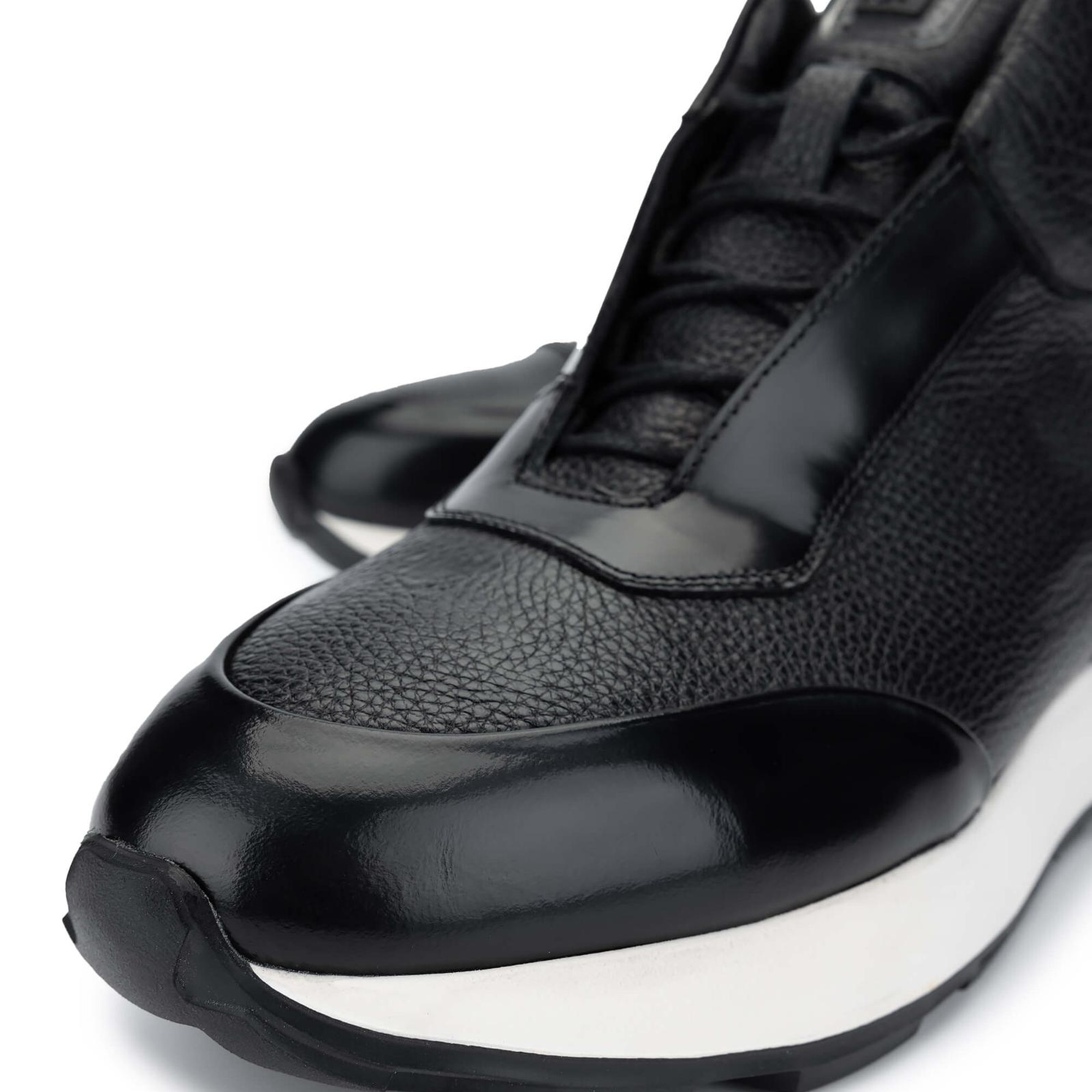 Tamer Tanca Erkek Hakiki Deri Siyah Bot Ayakkabı