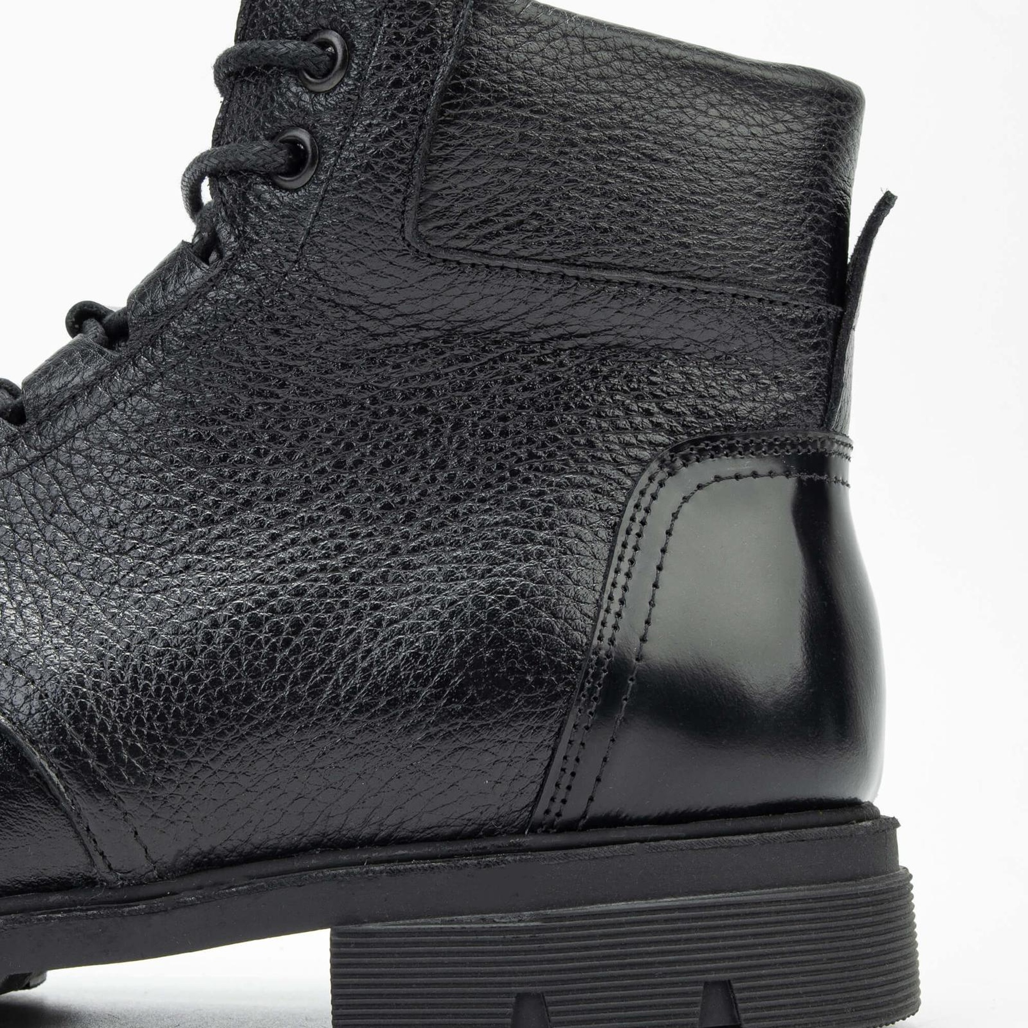 Tamer Tanca Erkek Hakiki Deri Siyah POSTAL Bot