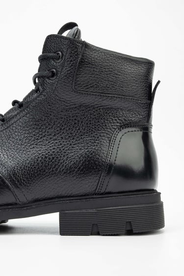  Tamer Tanca Erkek Hakiki Deri Siyah POSTAL Bot