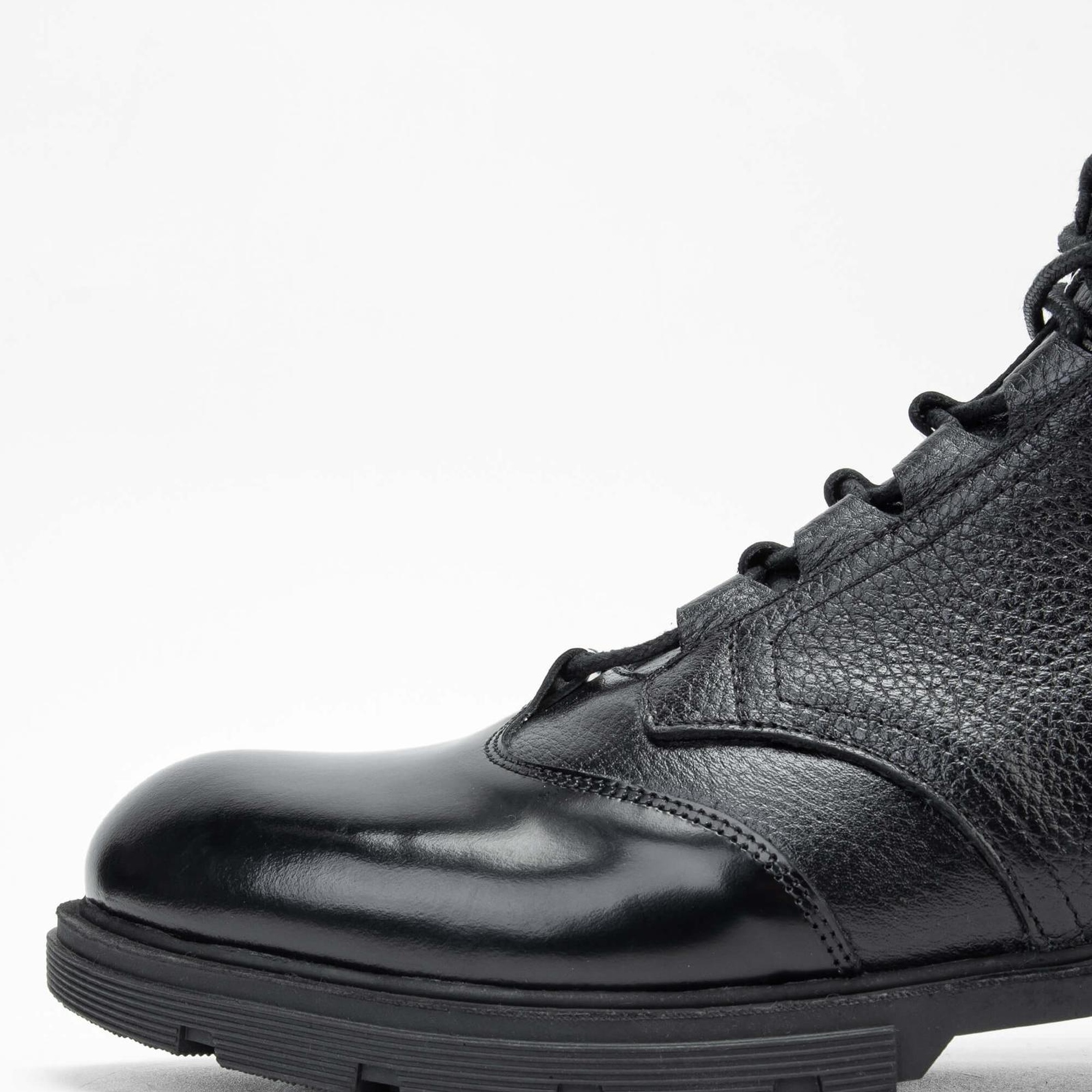 Tamer Tanca Erkek Hakiki Deri Siyah POSTAL Bot