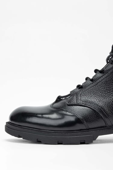  Tamer Tanca Erkek Hakiki Deri Siyah POSTAL Bot