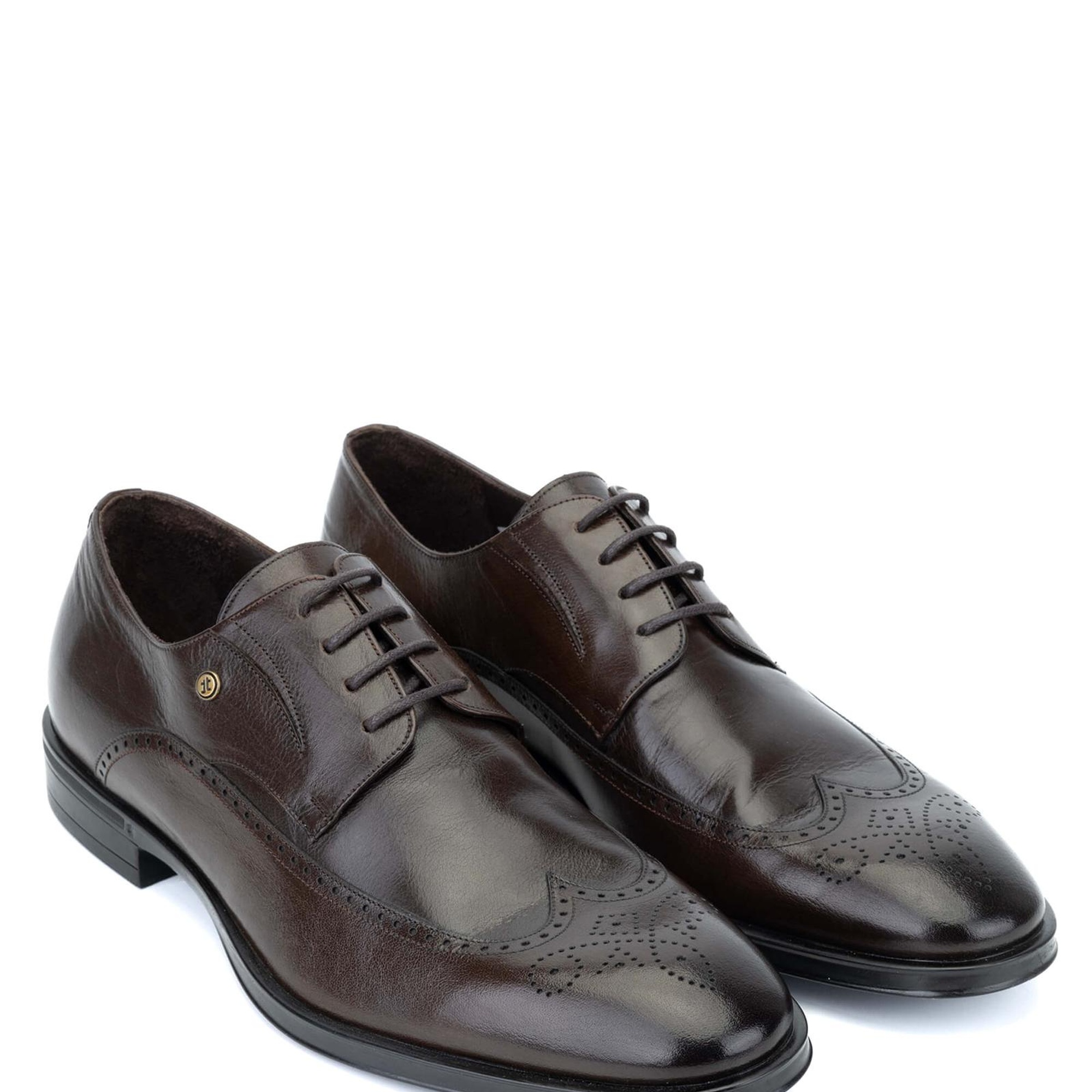 Tamer Tanca Erkek Hakiki Deri Kahverengi Klasik Ayakkabı