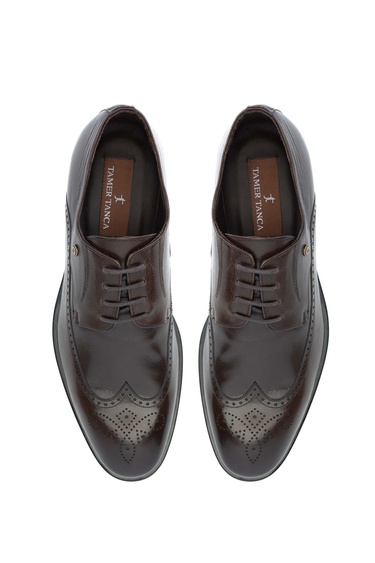  Tamer Tanca Erkek Hakiki Deri Kahverengi Klasik Ayakkabı