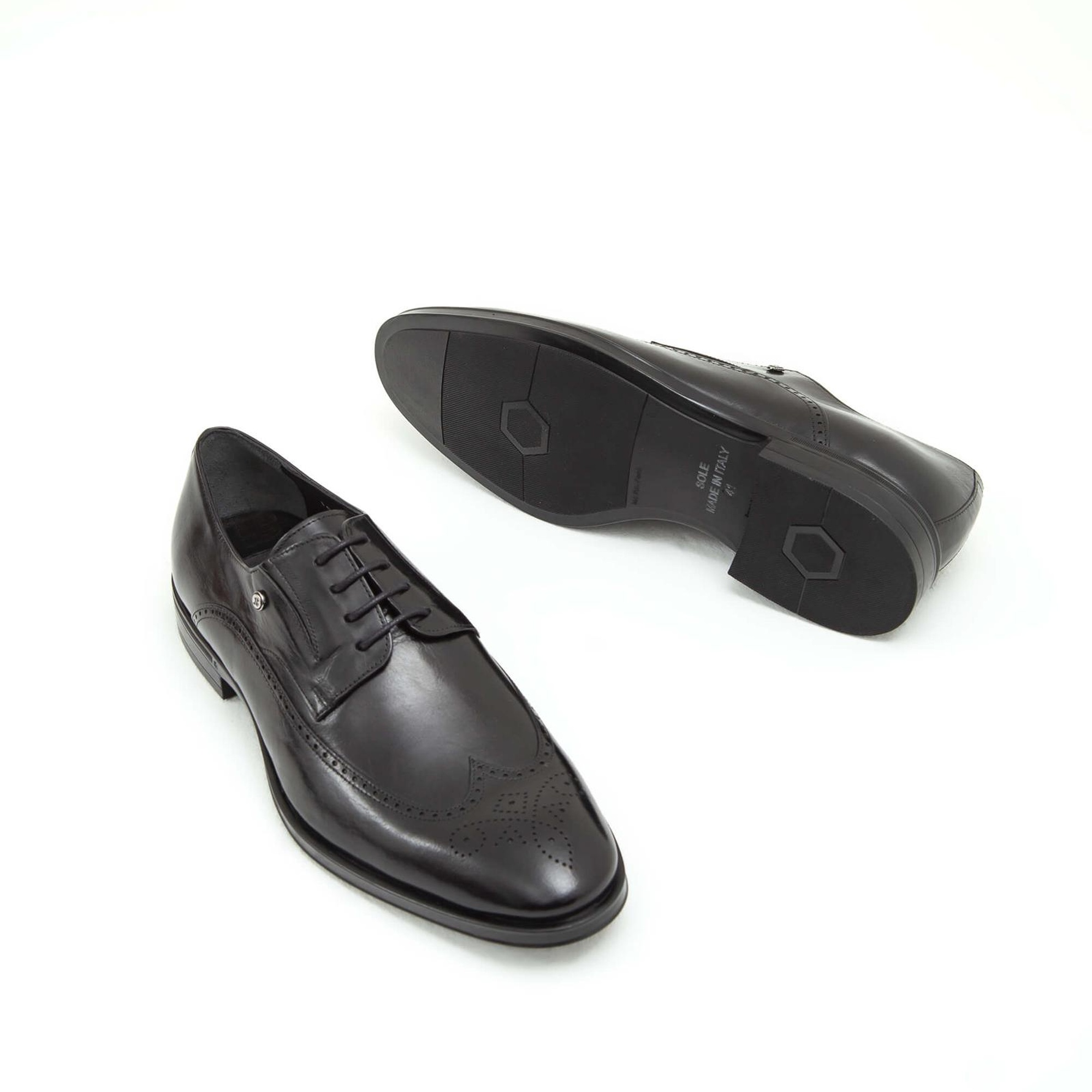 Tamer Tanca Erkek Hakiki Deri Siyah Klasik Ayakkabı