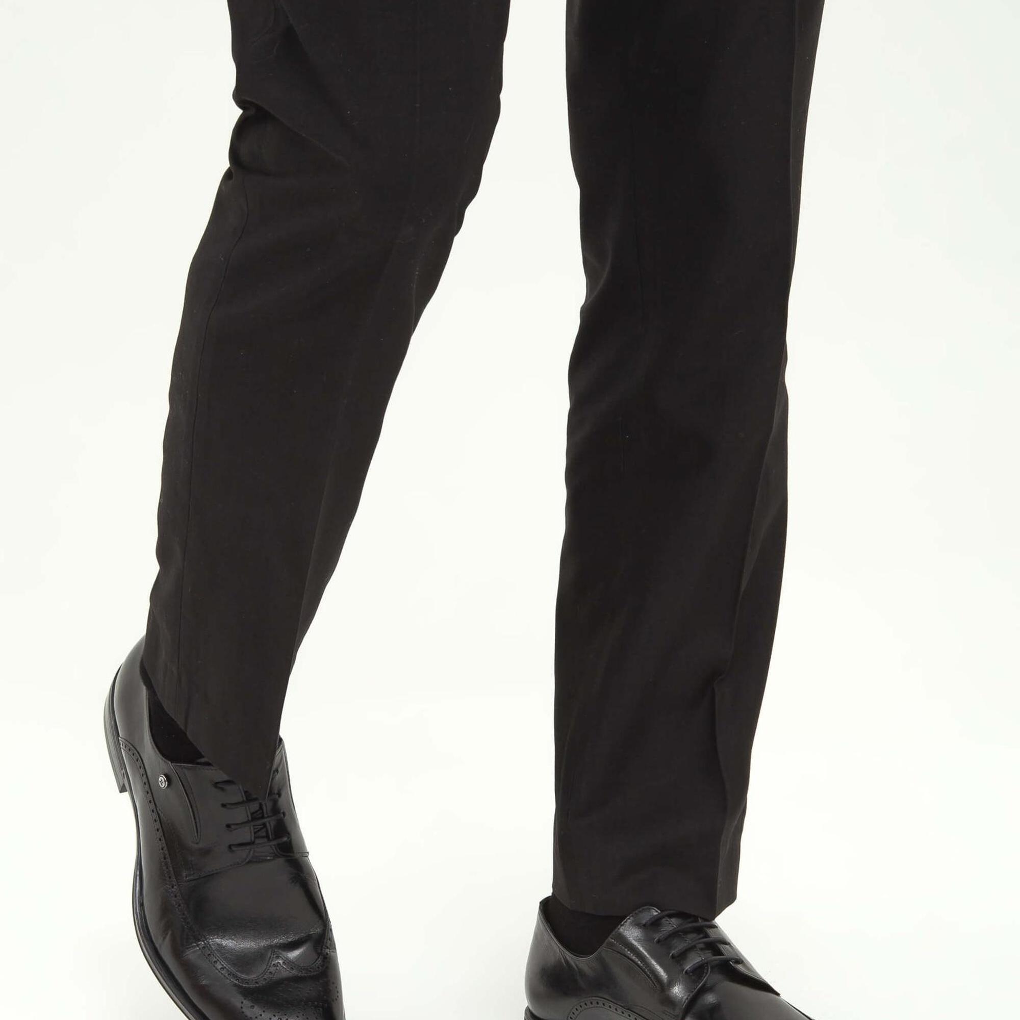 Tamer Tanca Erkek Hakiki Deri Siyah Klasik Ayakkabı