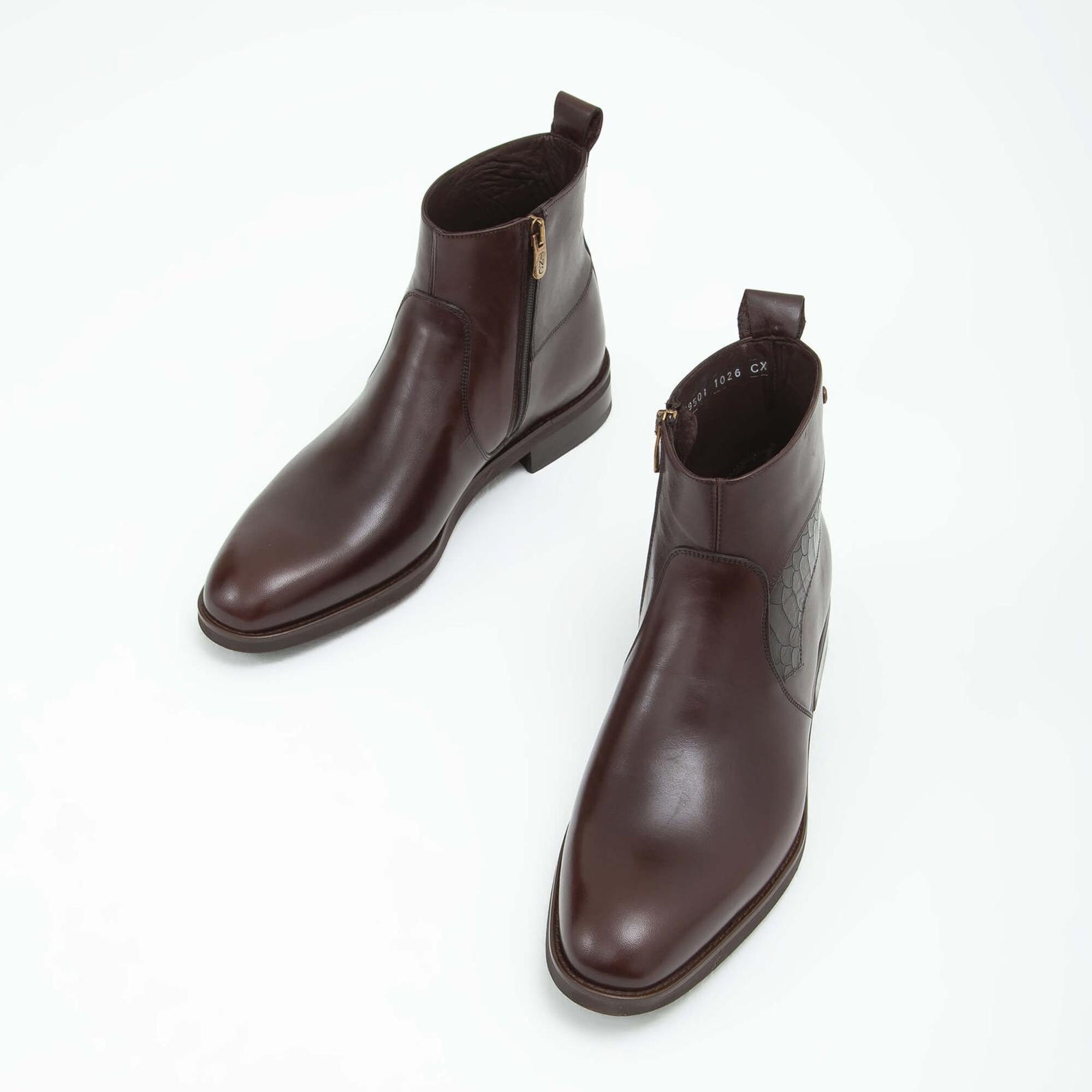 Tamer Tanca Erkek Hakiki Deri Kahverengi Deri Chelsea Bot