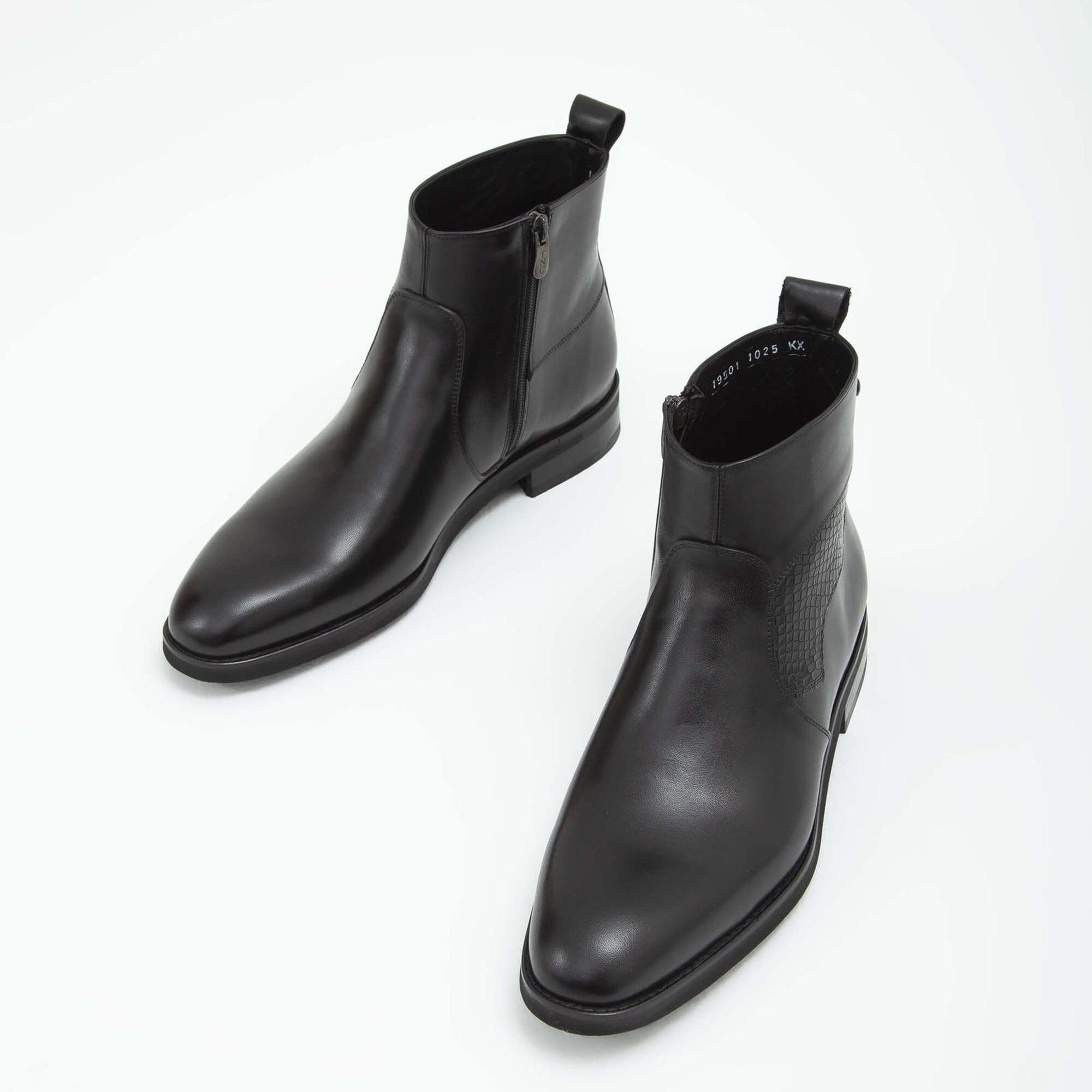 Tamer Tanca Erkek Hakiki Deri Siyah Analin Chelsea Bot