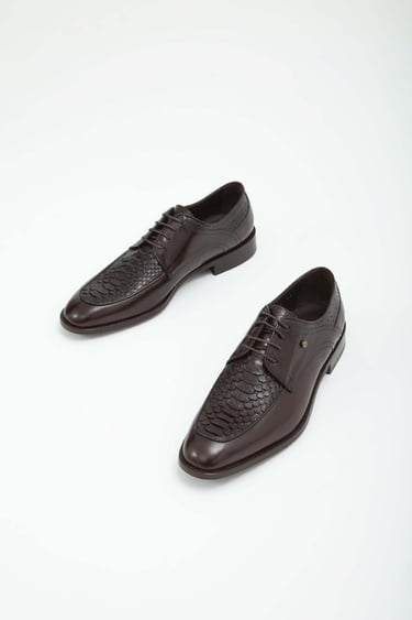  Tamer Tanca Erkek Hakiki Deri Kahverengi Klasik Ayakkabı