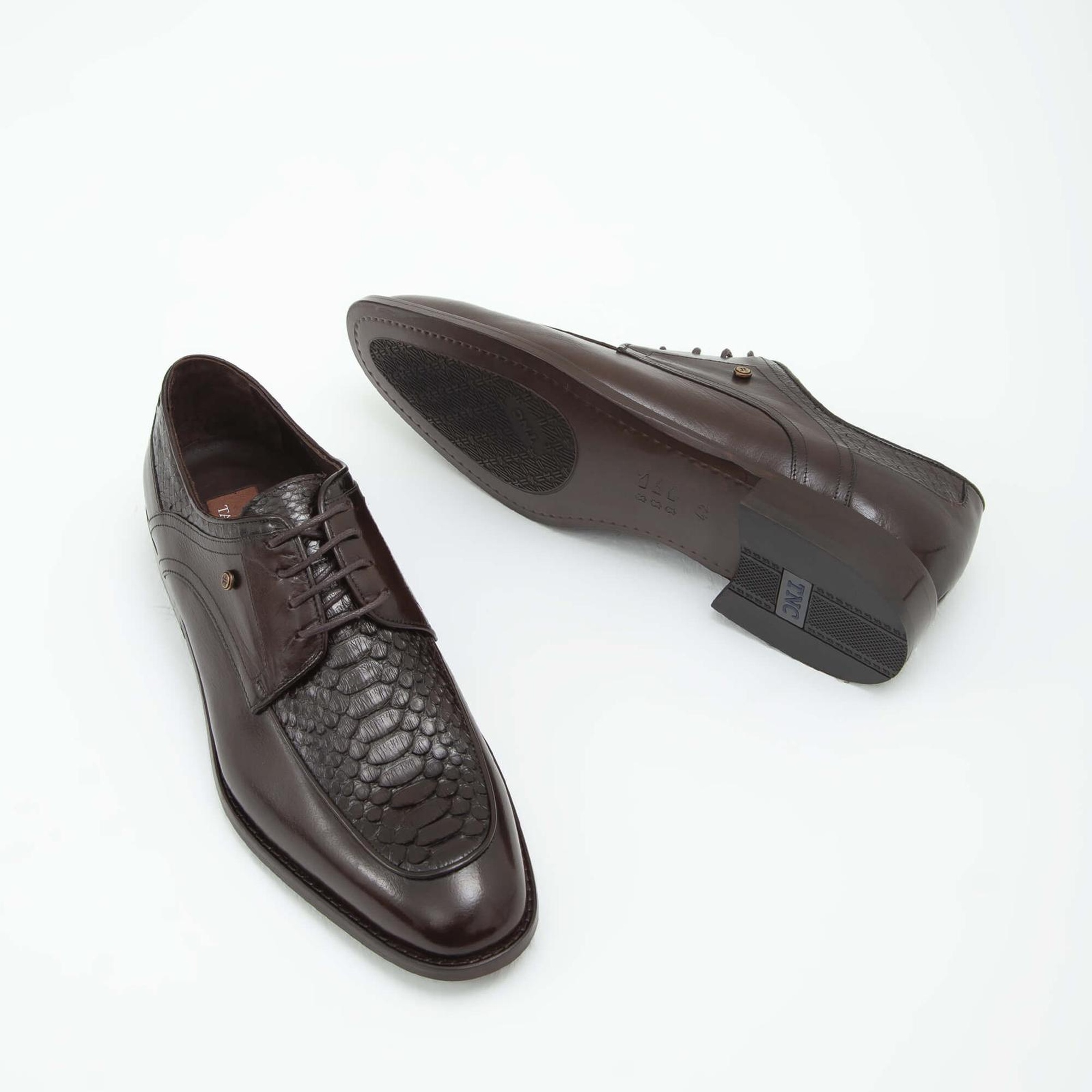 Tamer Tanca Erkek Hakiki Deri Kahverengi Klasik Ayakkabı