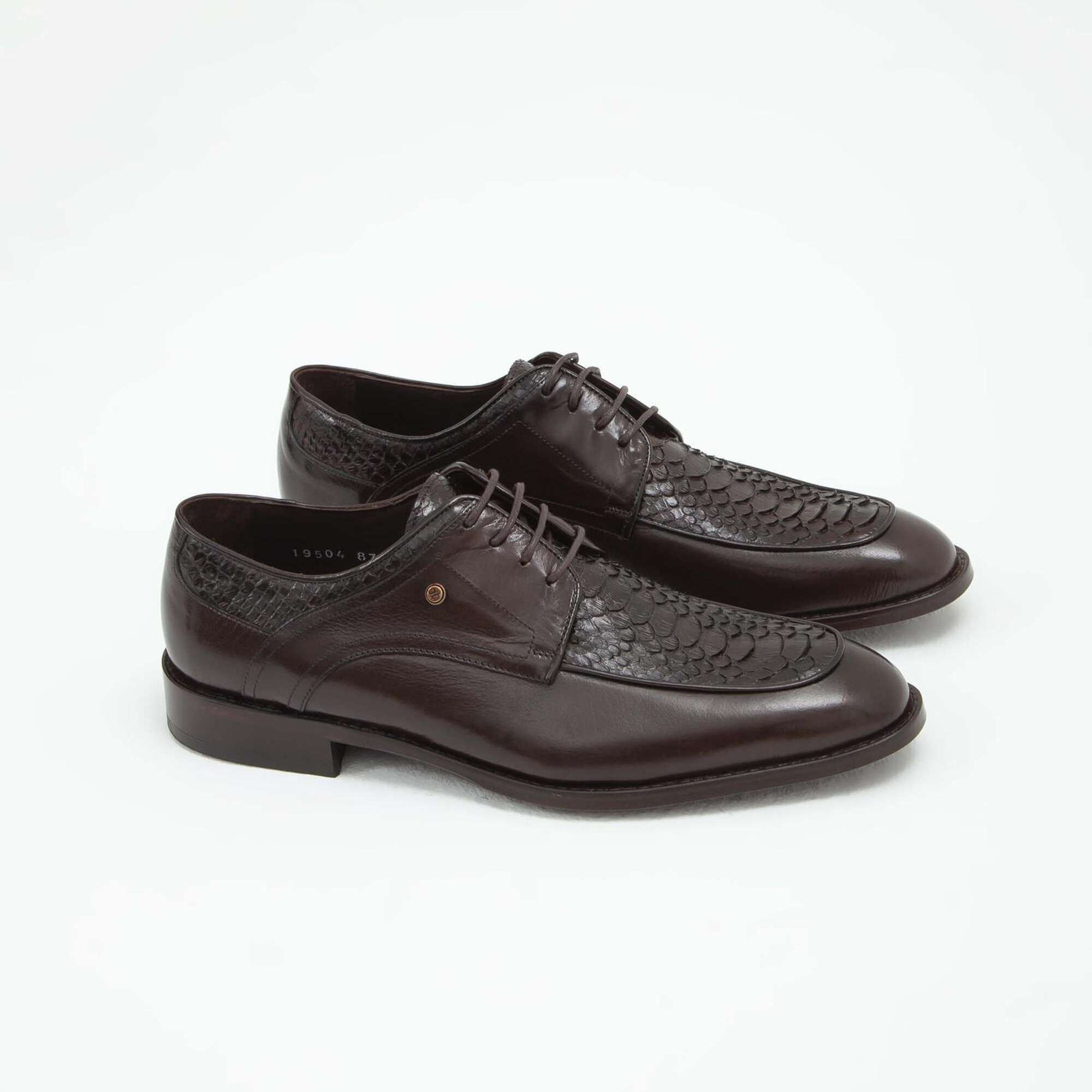 Tamer Tanca Erkek Hakiki Deri Kahverengi Klasik Ayakkabı