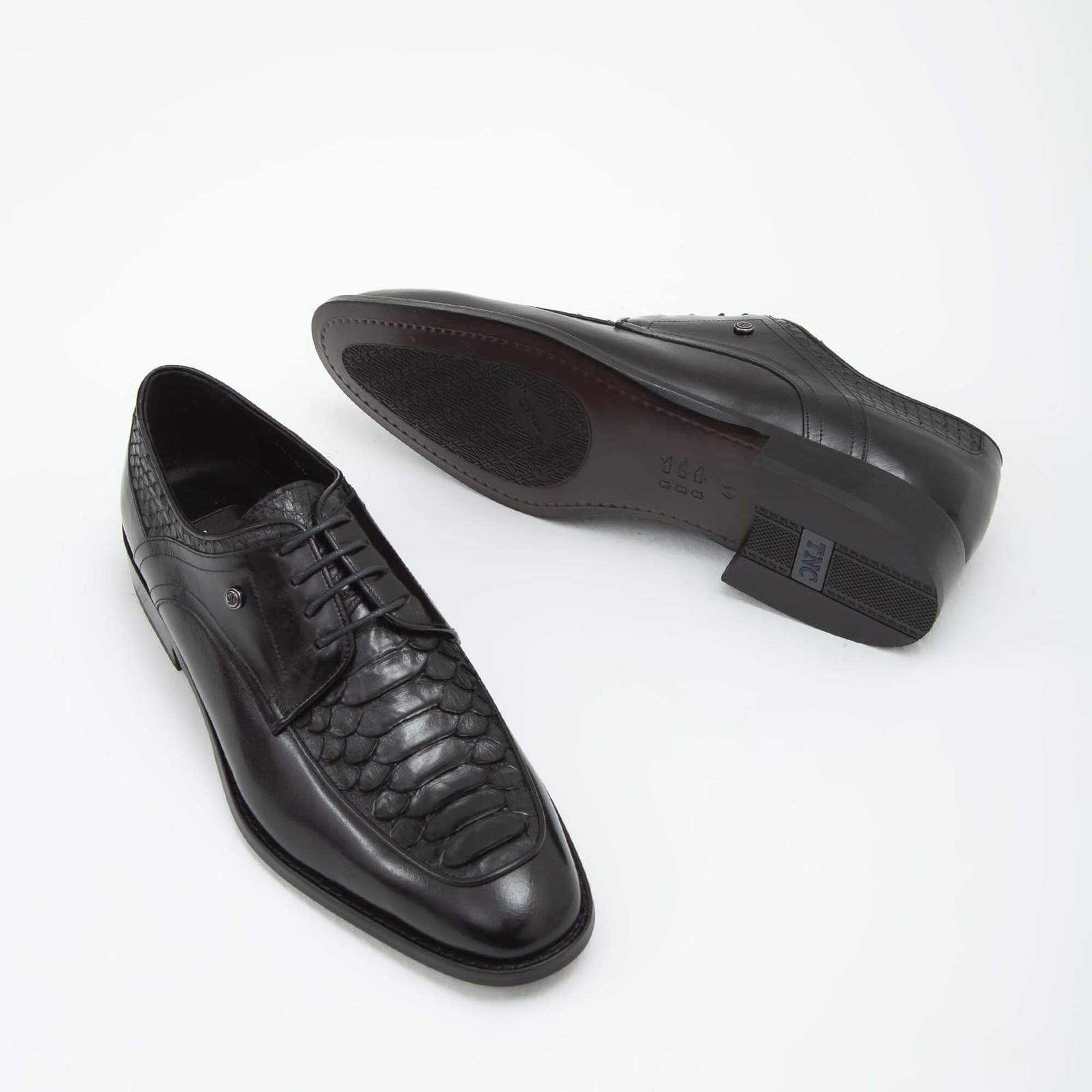 Tamer Tanca Erkek Hakiki Deri Siyah Klasik Ayakkabı