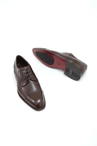  Tamer Tanca Erkek Hakiki Deri Kahverengi Klasik Ayakkabı