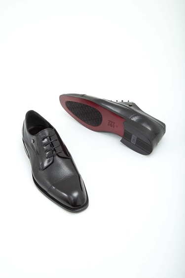  Tamer Tanca Erkek Hakiki Deri Siyah Klasik Ayakkabı