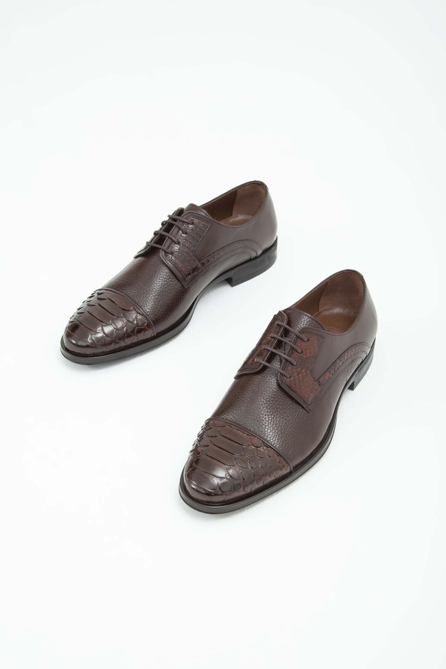  Tamer Tanca Erkek Hakiki Deri Kahverengi Klasik Ayakkabı