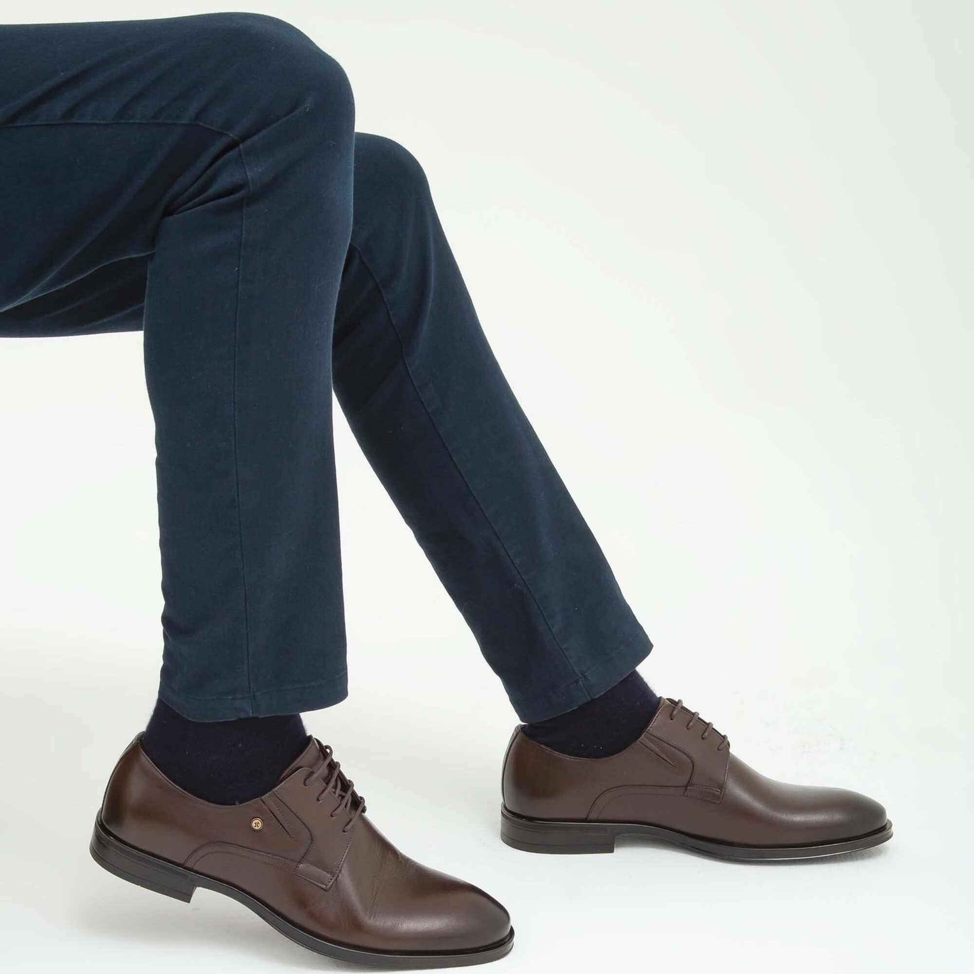 Tamer Tanca Erkek Hakiki Deri Kahverengi Klasik Ayakkabı