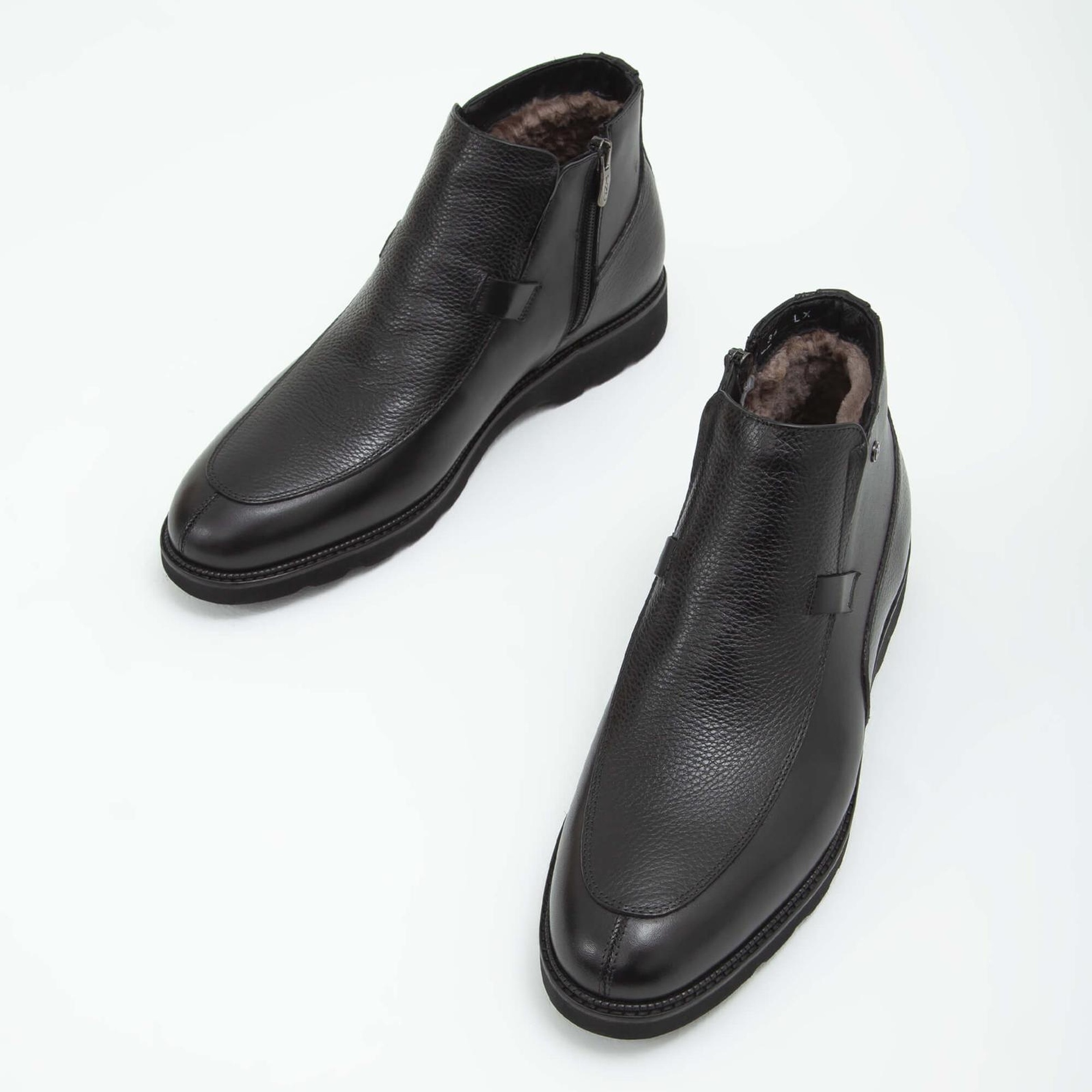 Tamer Tanca Erkek Hakiki Deri Siyah Klasik Bot