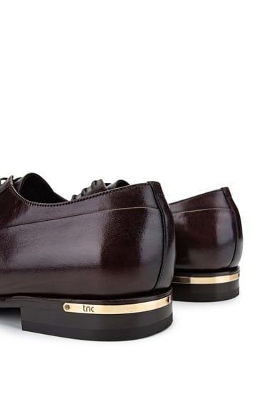  Tamer Tanca Erkek Hakiki Deri Kahverengi Deri Klasik Ayakkabı