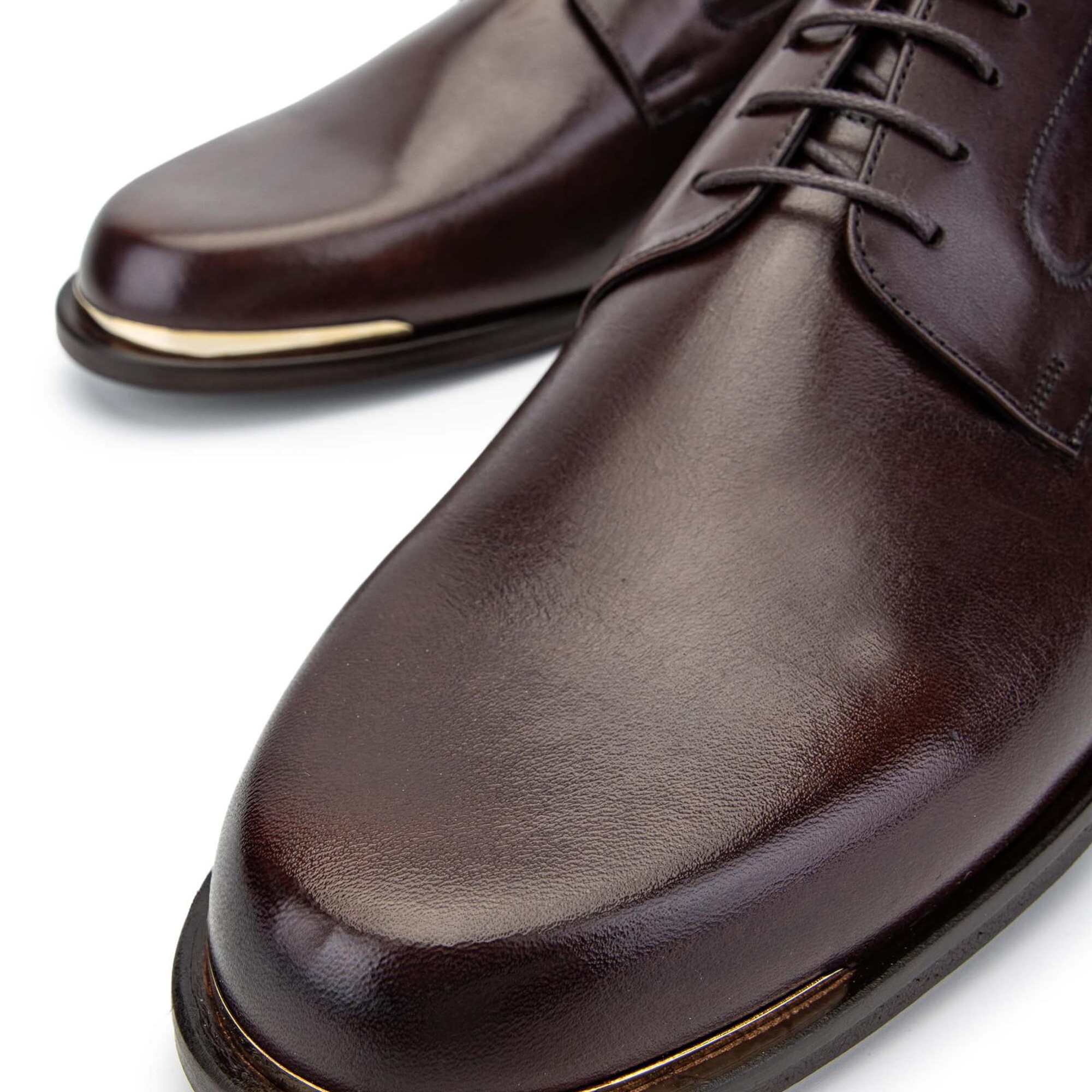 Tamer Tanca Erkek Hakiki Deri Kahverengi Deri Klasik Ayakkabı