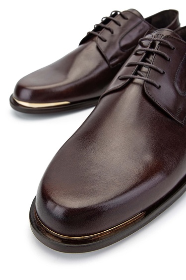  Tamer Tanca Erkek Hakiki Deri Kahverengi Deri Klasik Ayakkabı