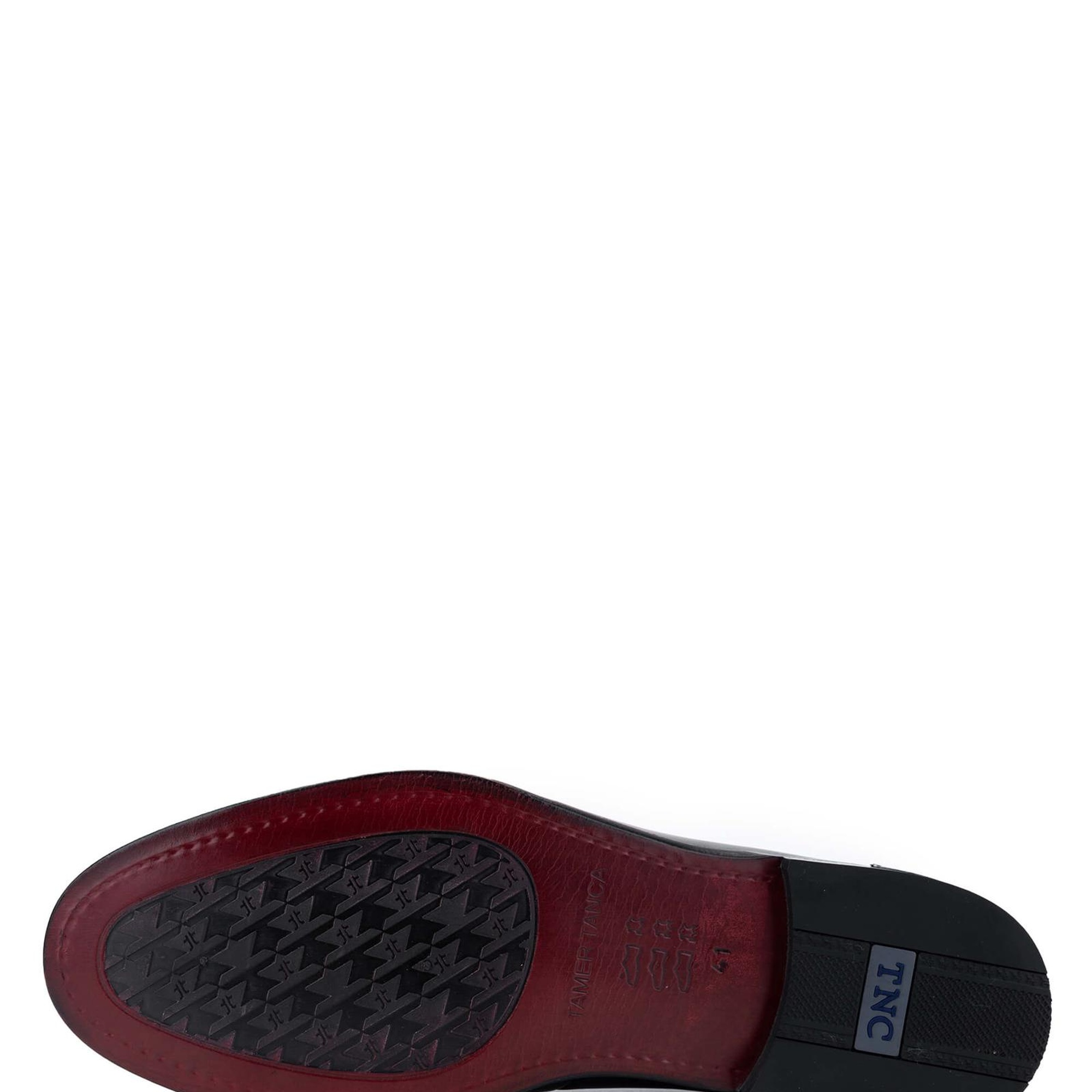 Tamer Tanca Erkek Hakiki Deri Siyah Deri Klasik Ayakkabı