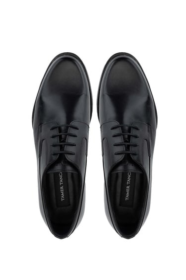  Tamer Tanca Erkek Hakiki Deri Siyah Deri Klasik Ayakkabı
