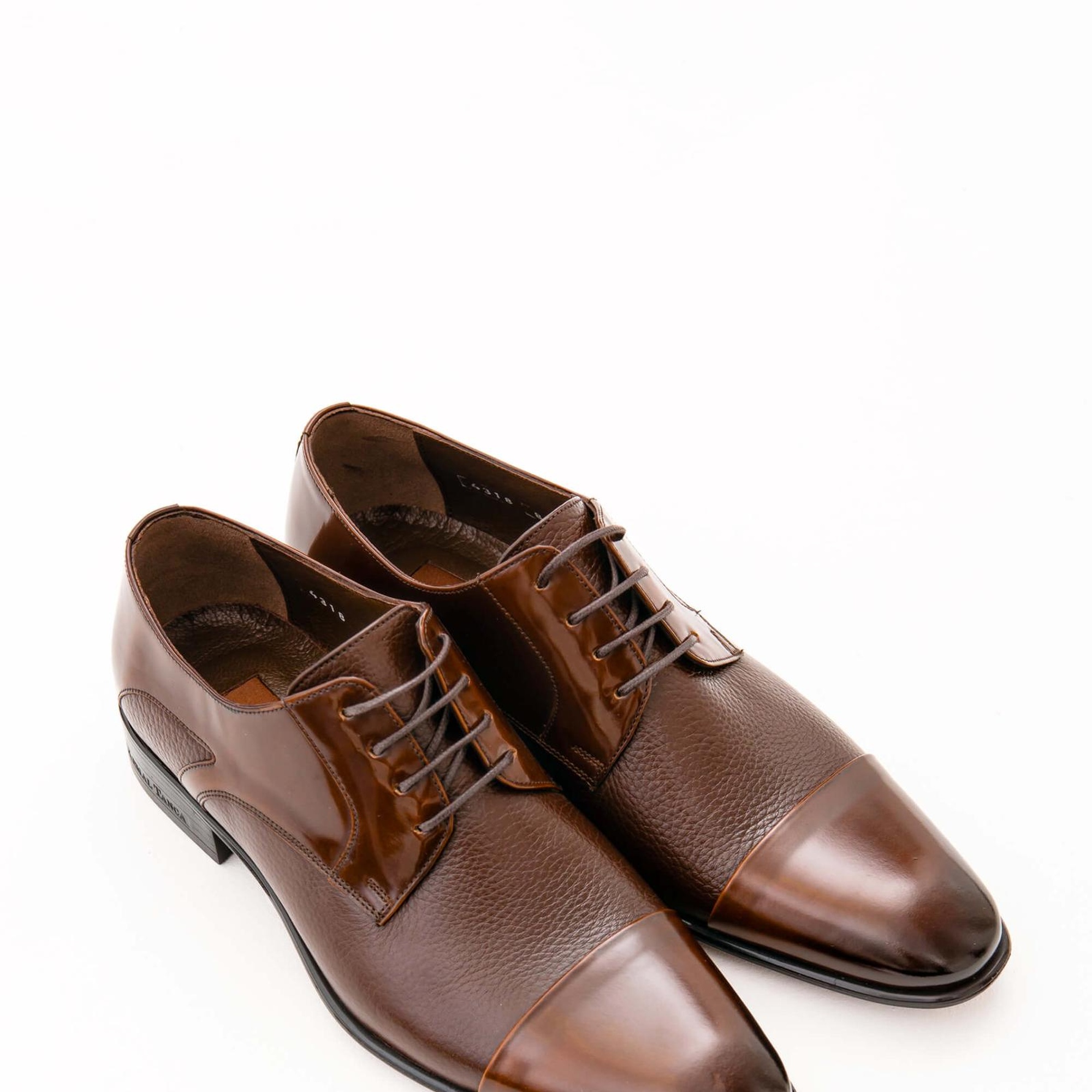 Tamer Tanca Erkek Hakiki Deri Kahverengi Klasik Ayakkabı