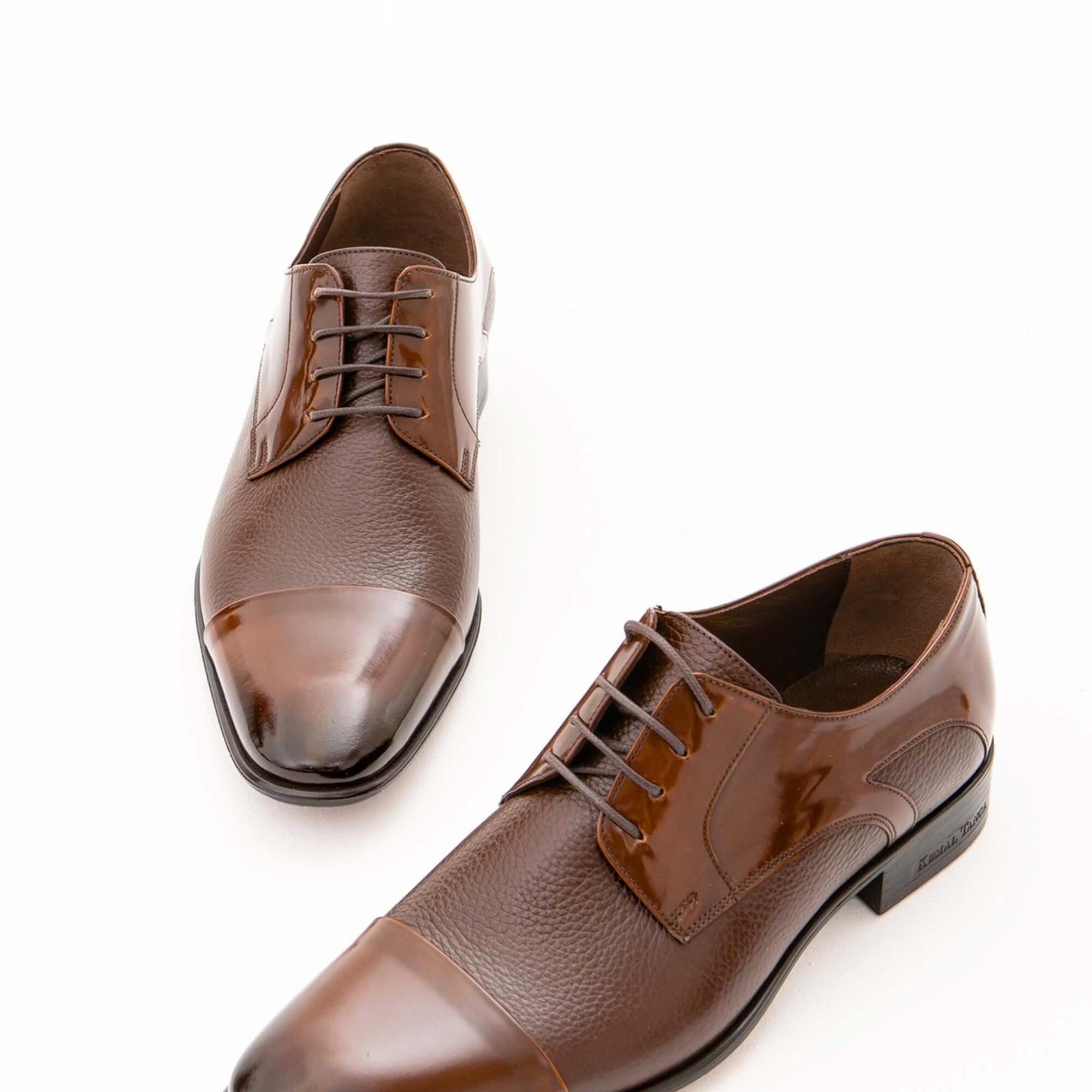 Tamer Tanca Erkek Hakiki Deri Kahverengi Klasik Ayakkabı
