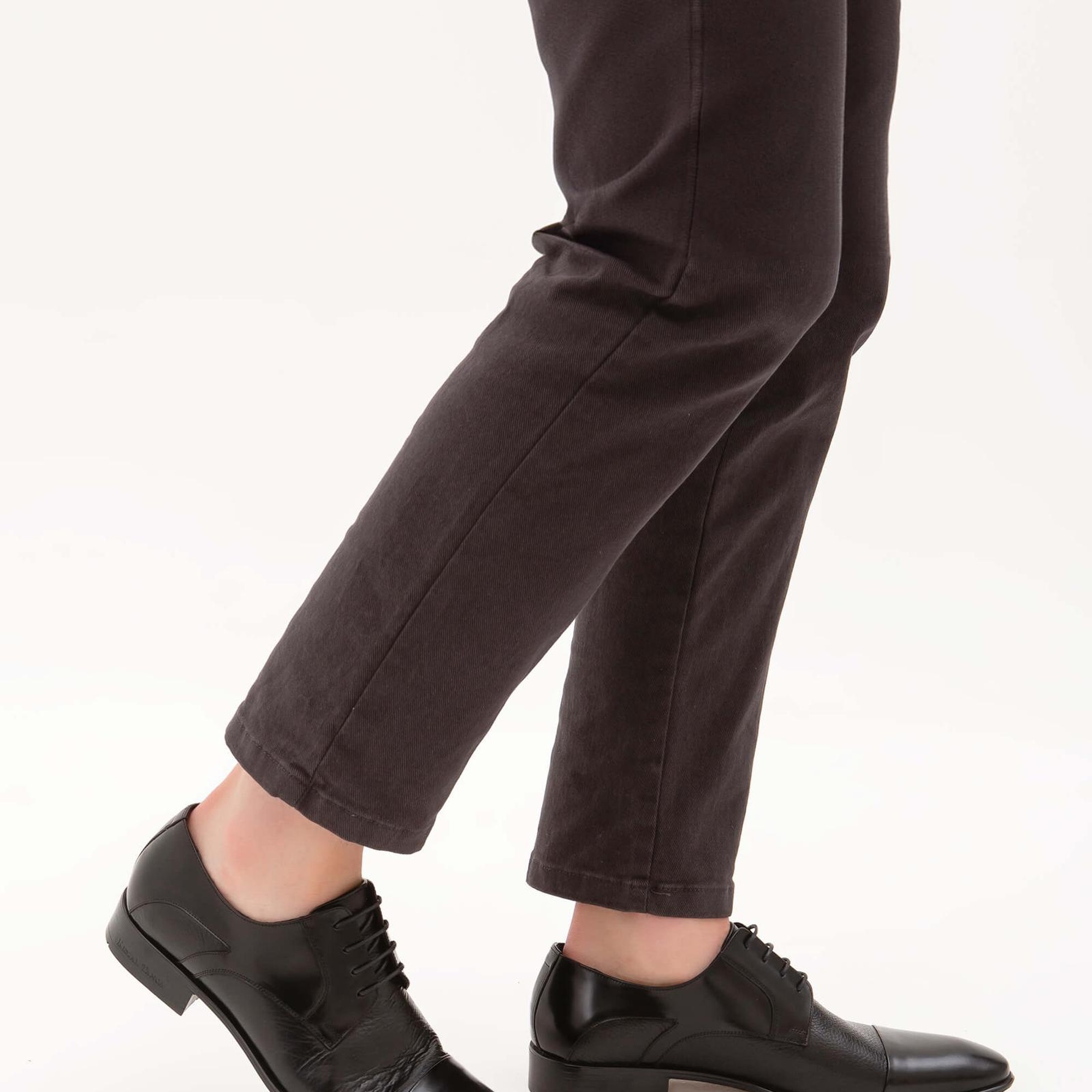 Tamer Tanca Erkek Hakiki Deri Siyah Klasik Ayakkabı