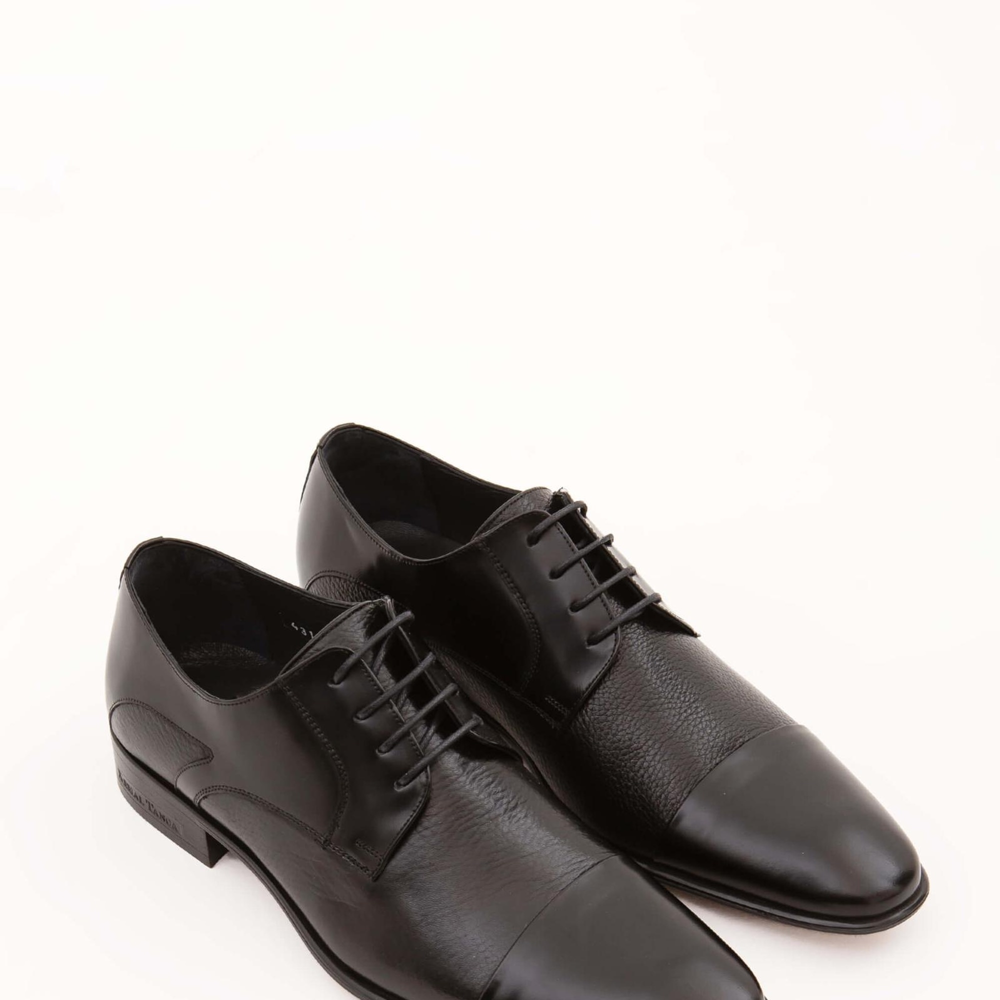 Tamer Tanca Erkek Hakiki Deri Siyah Klasik Ayakkabı