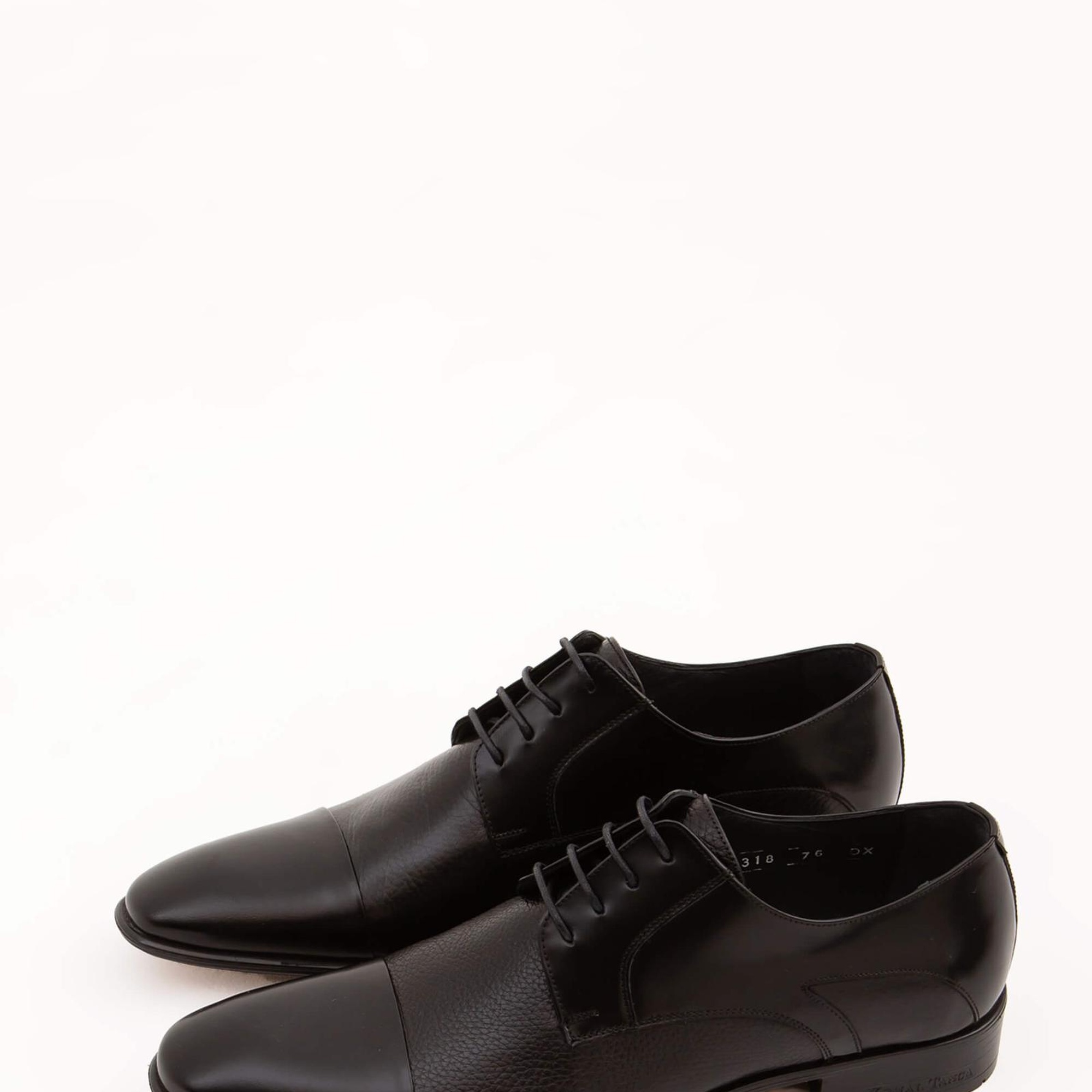 Tamer Tanca Erkek Hakiki Deri Siyah Klasik Ayakkabı