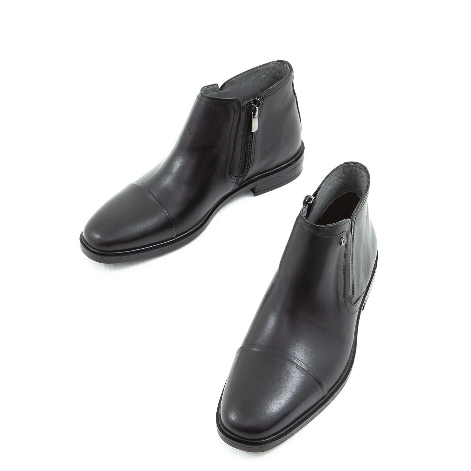 Tamer Tanca Erkek Hakiki Deri Siyah Klasik Bot