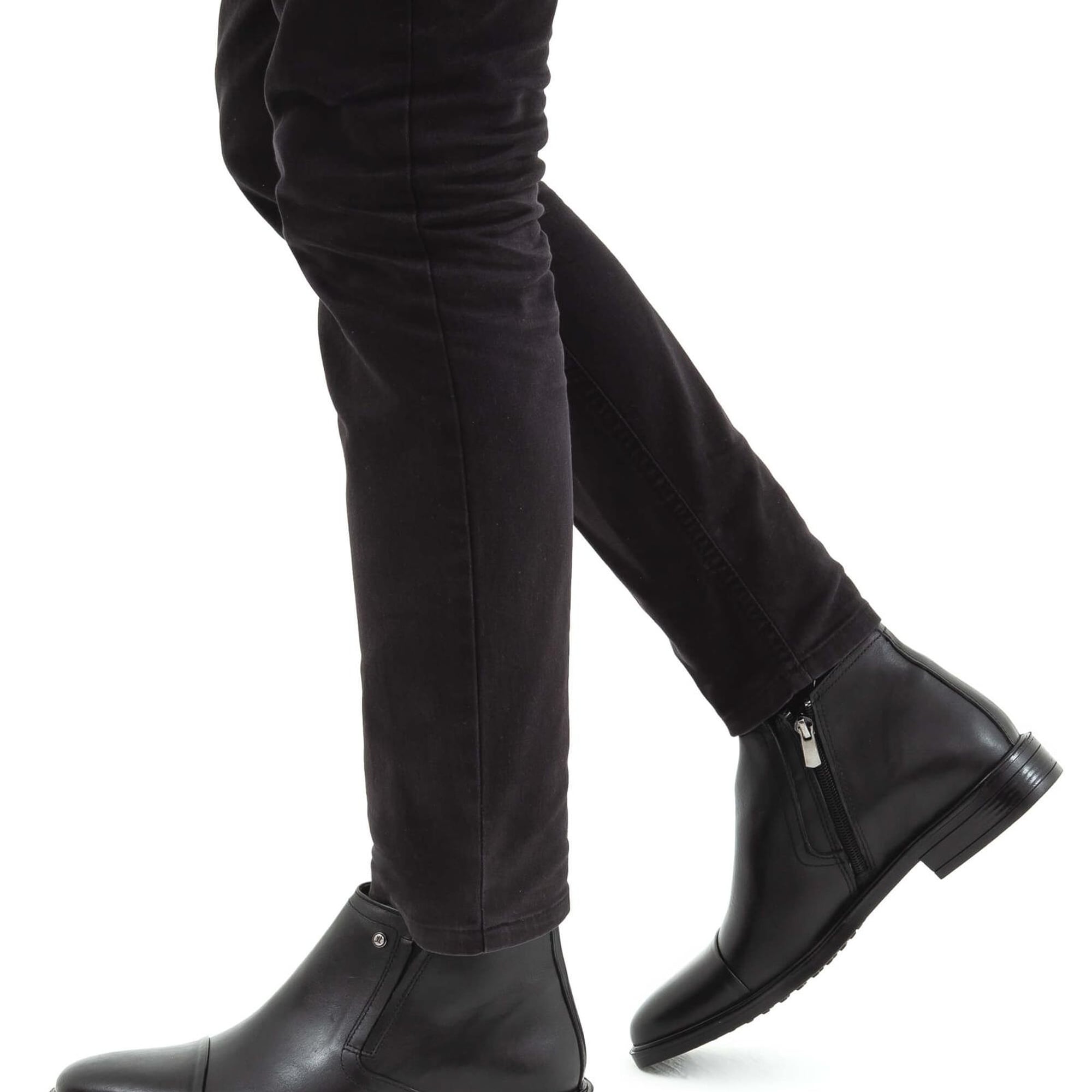 Tamer Tanca Erkek Hakiki Deri Siyah Klasik Bot