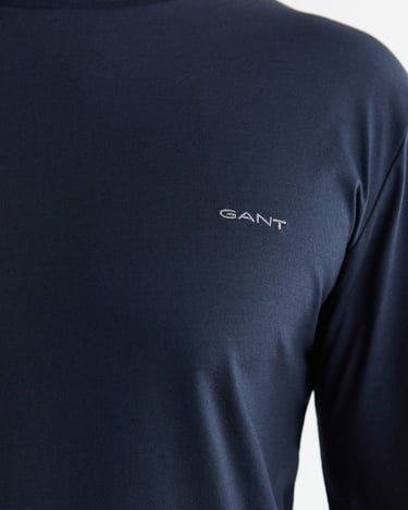  GANT Erkek Lacivert Slim Fit Bisiklet Yaka T-Shirt