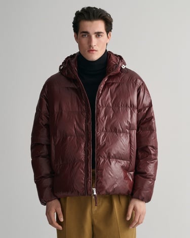  GANT Erkek Bordo Kapüşonlu Kaz Tüyü Mont