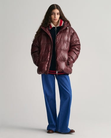  GANT Erkek Bordo Kapüşonlu Kaz Tüyü Mont