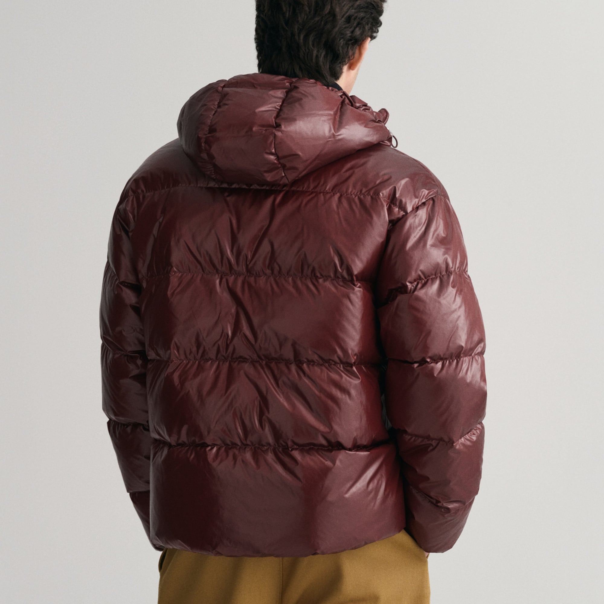 GANT Erkek Bordo Kapüşonlu Kaz Tüyü Mont