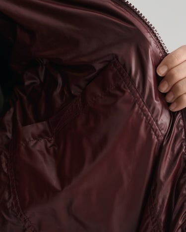  GANT Erkek Bordo Kapüşonlu Kaz Tüyü Mont