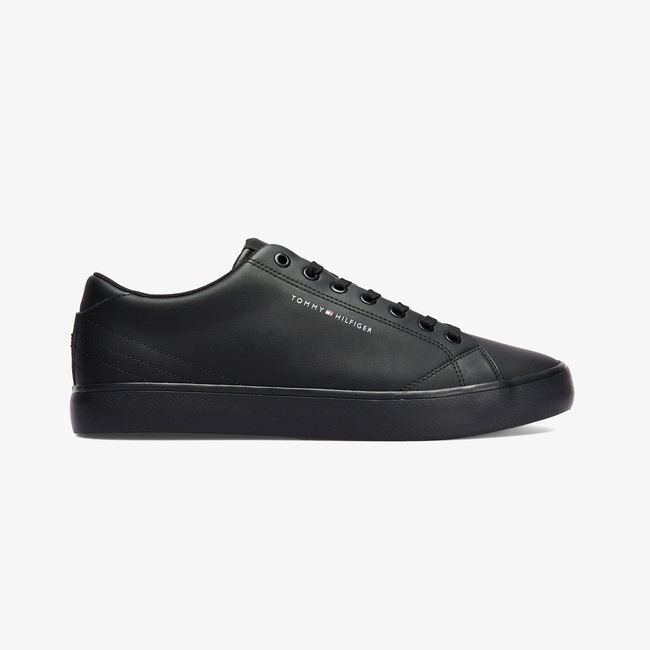  Tommy Hilfiger Core Low Leather Erkek Siyah Sneaker
