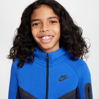  Nike Sportswear Tech Fleece Çocuk Mavi Sweatshirt