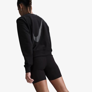  Nike One Dri-Fit Crew Kadın Siyah Sweatshirt