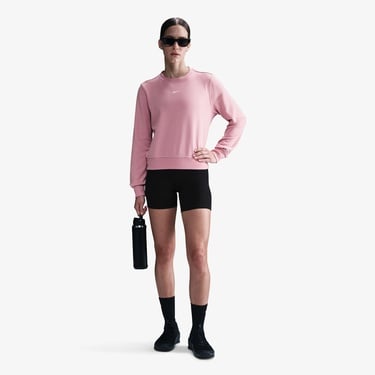  Nike One Dri-Fit Crew Kadın Pembe Sweatshirt