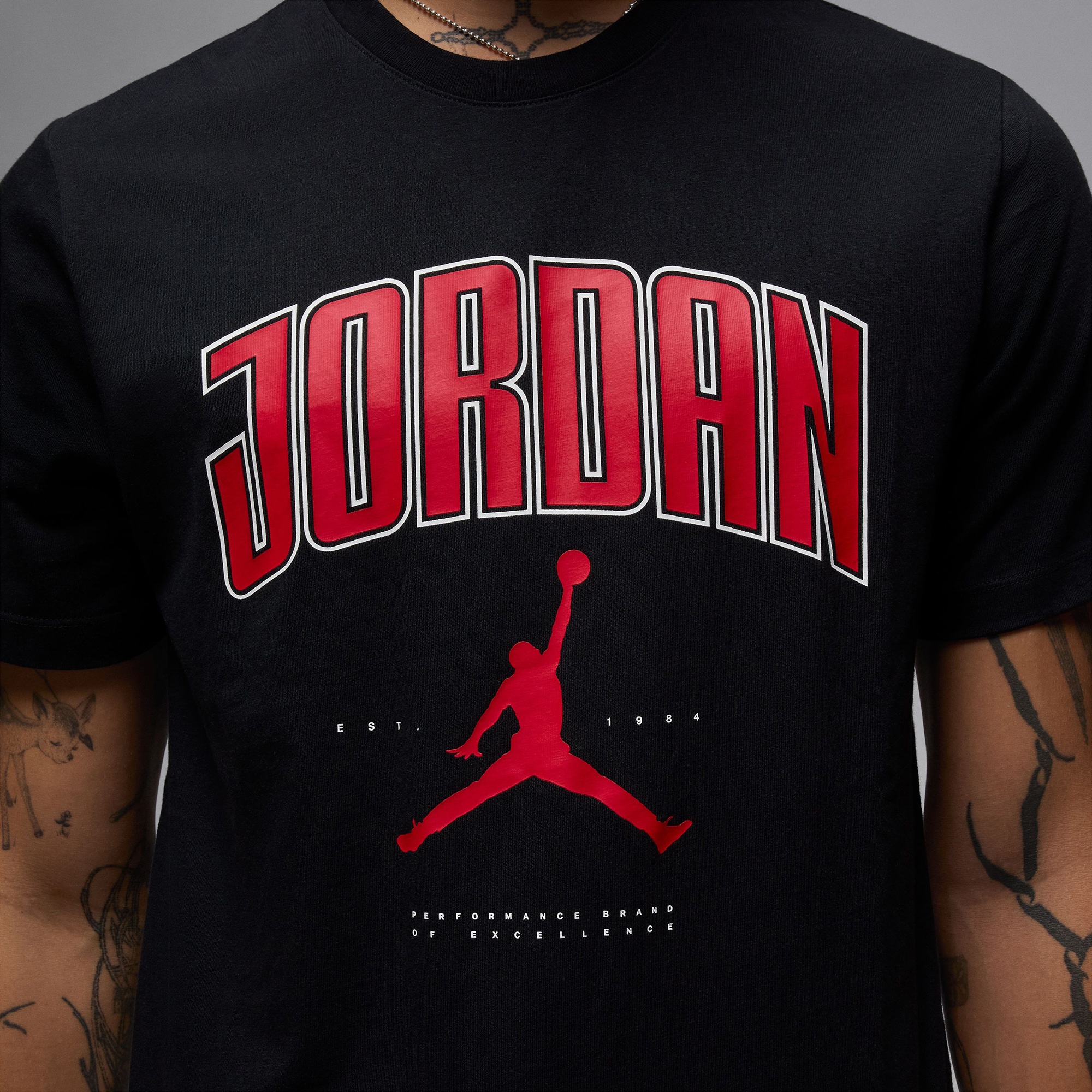 Jordan City 88 Erkek Siyah T-Shirt