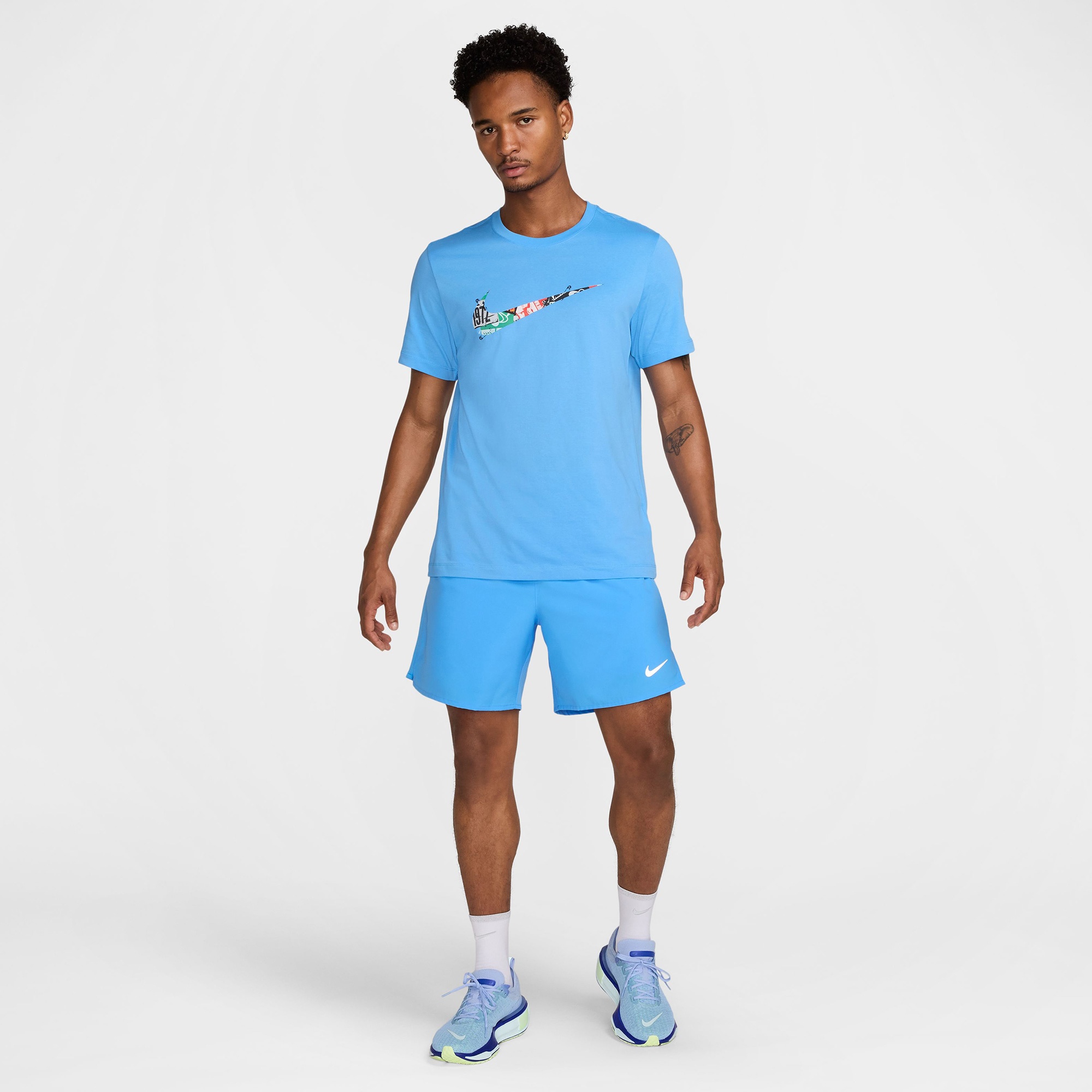 Nike Dri-Fit Energy Erkek Mavi T-Shirt