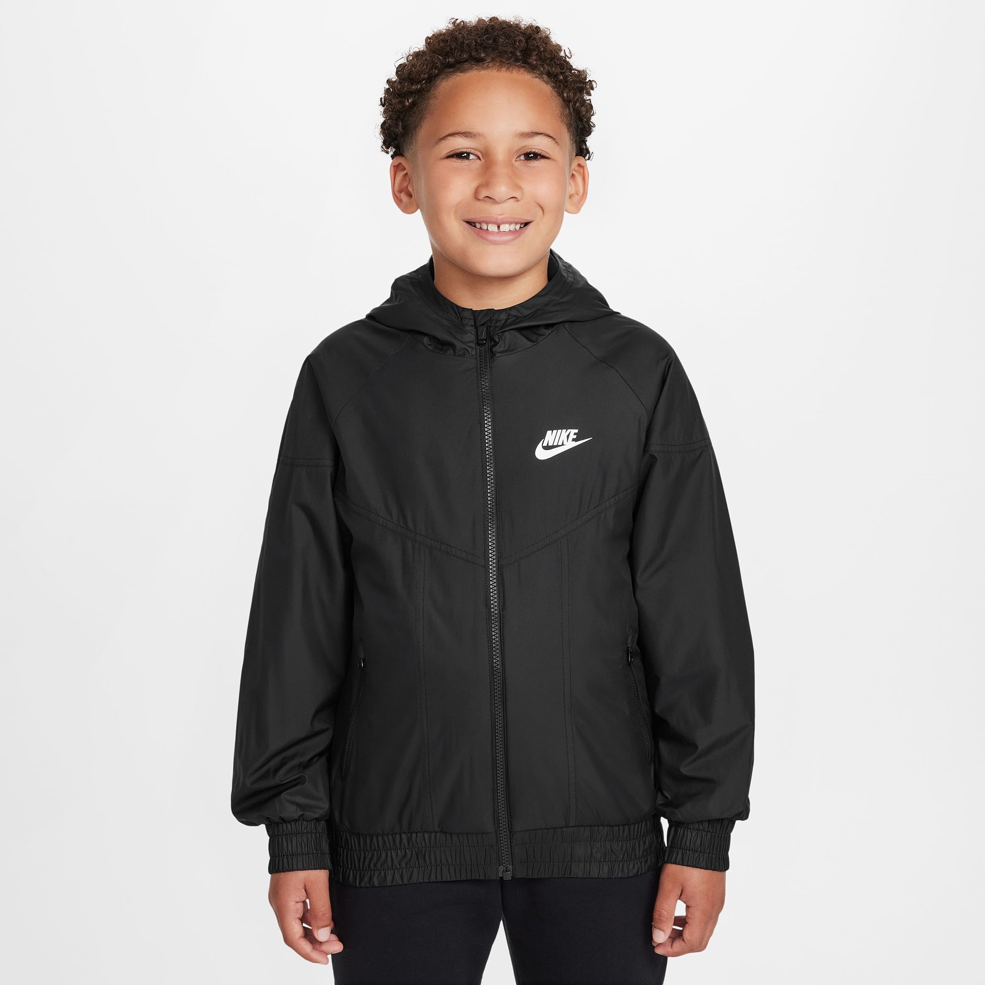 Nike Sportswear Windrunner Çocuk Siyah Yağmurluk