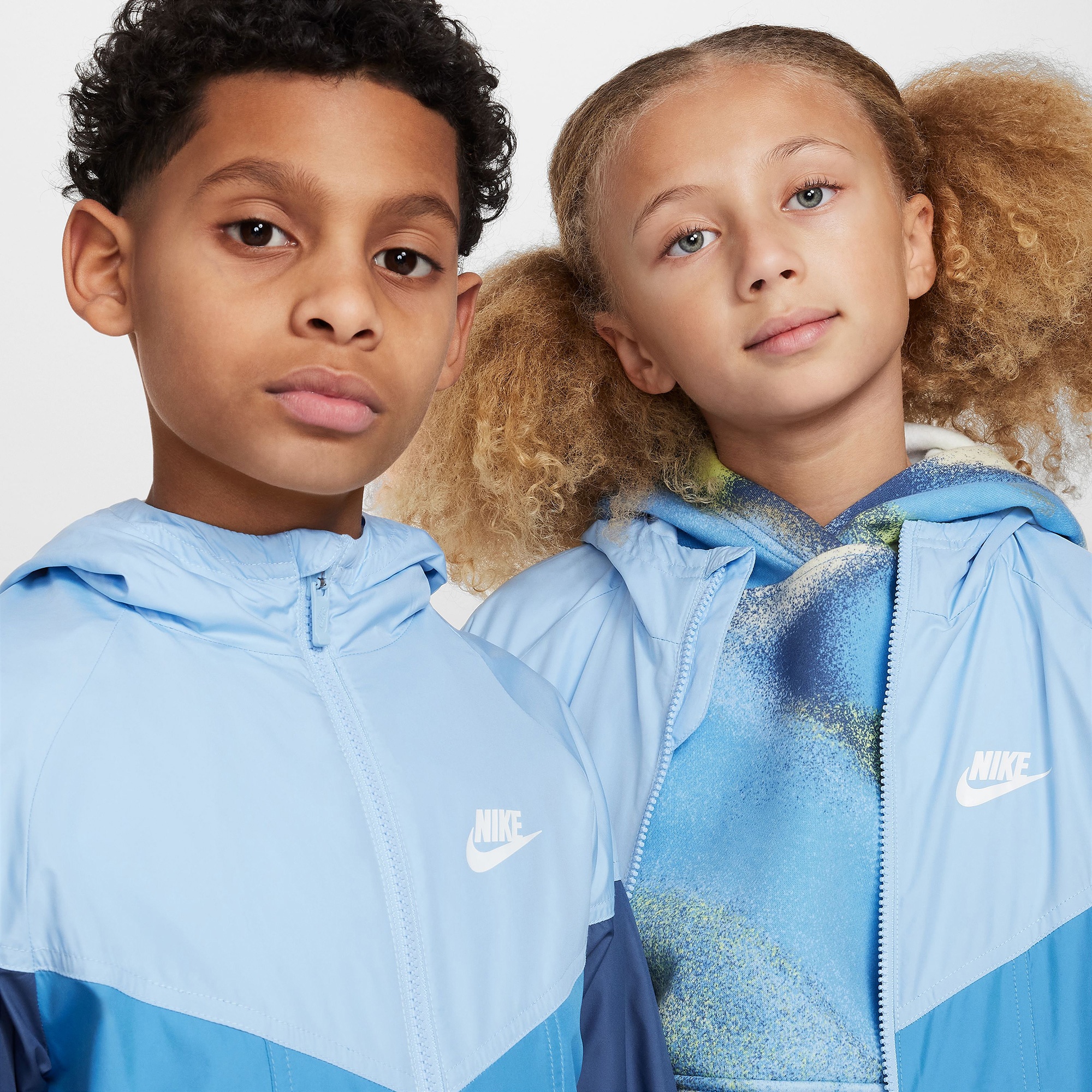 Nike Sportswear Windrunner Çocuk Mavi Yağmurluk