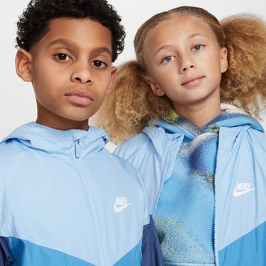  Nike Sportswear Windrunner Çocuk Mavi Yağmurluk