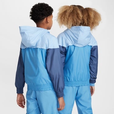  Nike Sportswear Windrunner Çocuk Mavi Yağmurluk