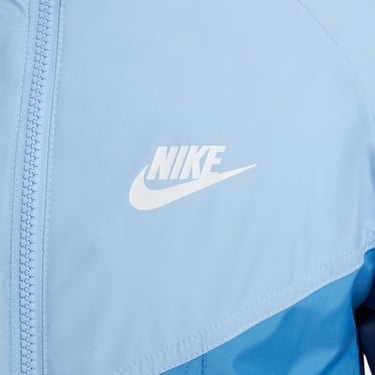  Nike Sportswear Windrunner Çocuk Mavi Yağmurluk